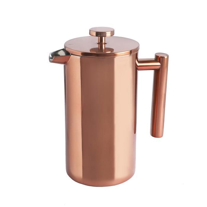 Cafetera Prensa Francesa Simple Cook Bolonia cobre-0