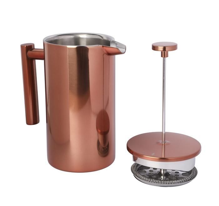 Cafetera Prensa Francesa Simple Cook Bolonia cobre-1