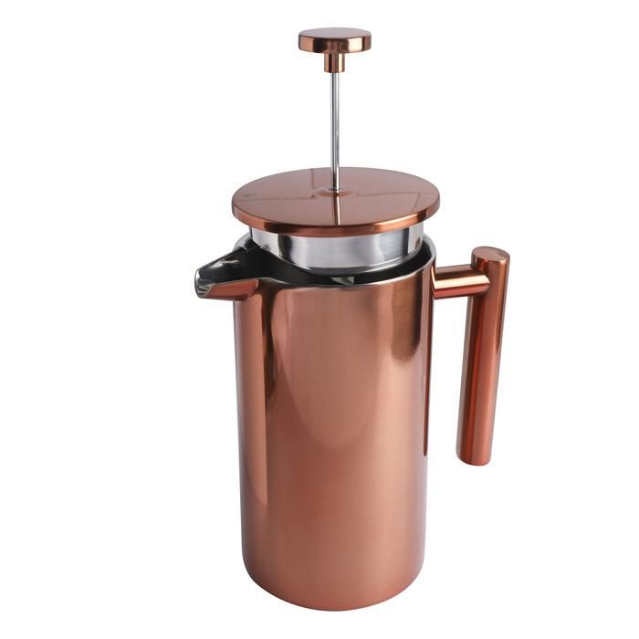 Cafetera Prensa Francesa Simple Cook Bolonia cobre-2
