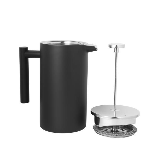 Cafetera prensa francesa Simple Cook Bolonia negra-1