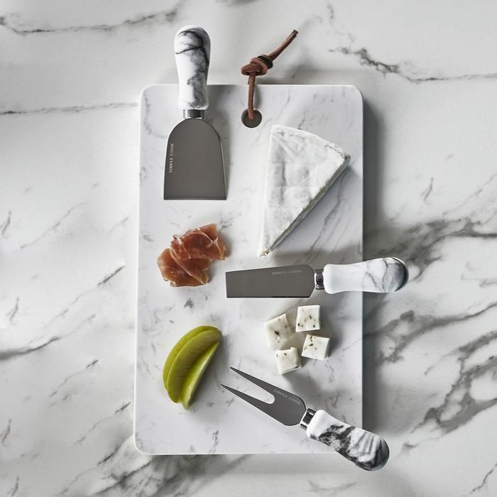 Set tabla para quesos Simple Cook Silver-4