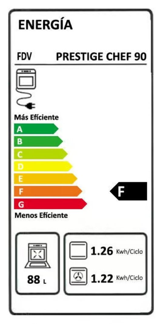 Horno Electrico Fdv Deluxe Prestige Chef 90-3