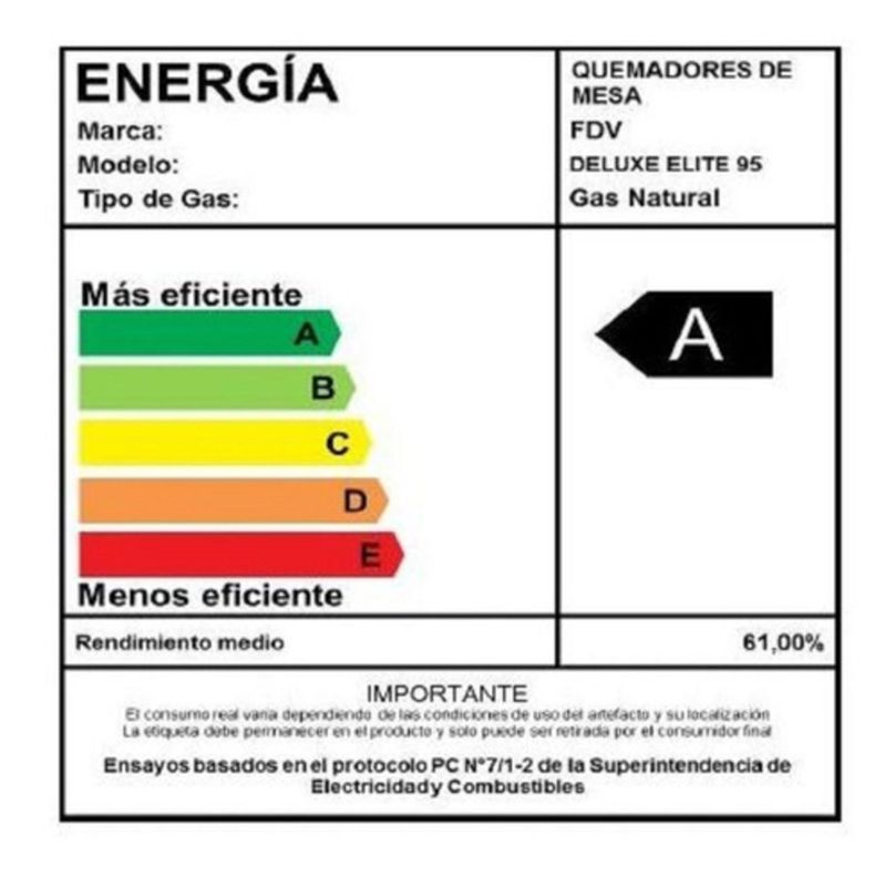 Encimera Gas Natural Fdv Deluxe Elite 95-4
