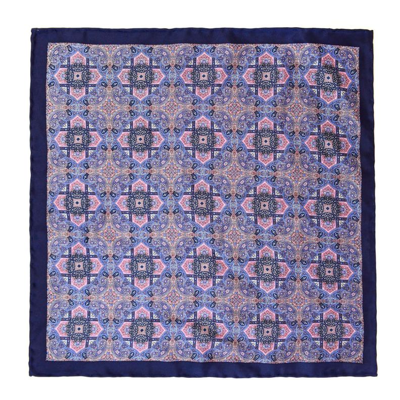 Pañuelo de bolsillo diseño en azul y rojo Misnter-2