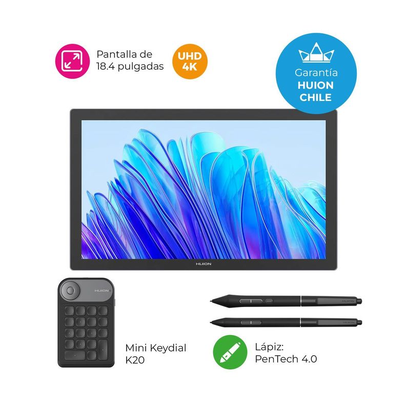 Tableta Gráfica Monitor Huion Kamvas Pro 19 - HCL-1