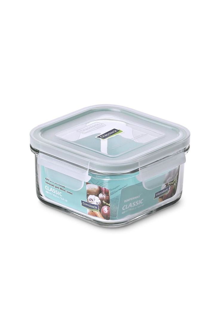 Contenedor Vidrio Hermetico Cuadrado 490 Ml Glasslock-0