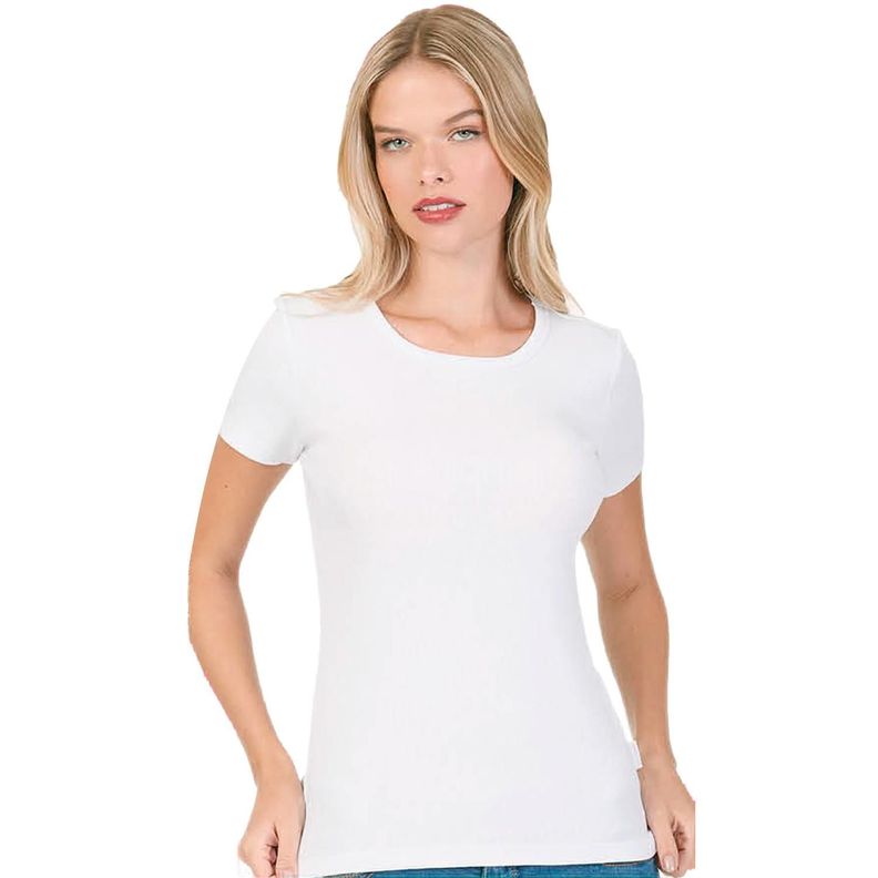 Camiseta Cotton Rib Manga Corta-0