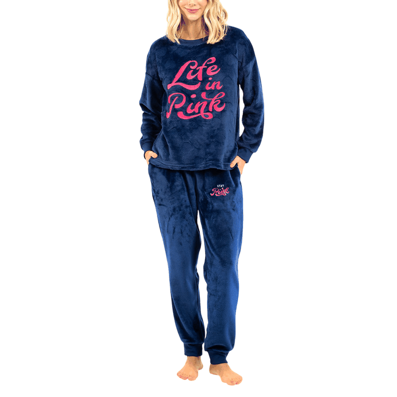 Pijama Polar Bordada Lady Genny-0