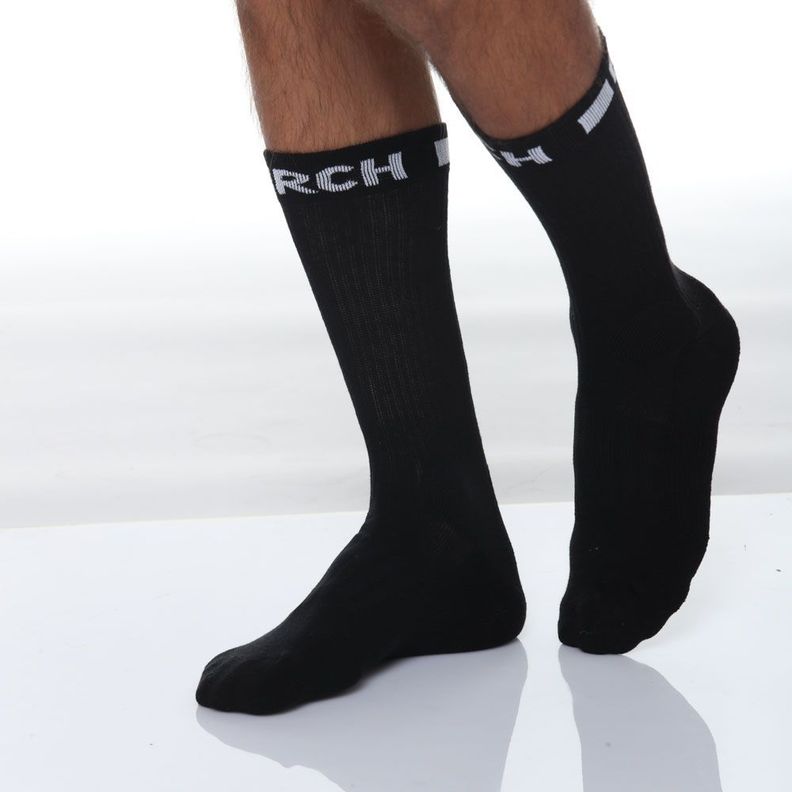 Calcetin Algodón Deportivo Talla Única negro-1