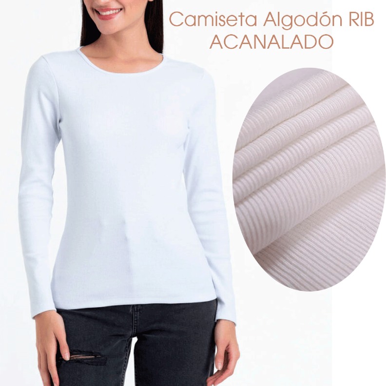 Camiseta Cotton Rib Manga Larga-2