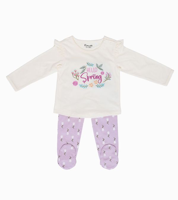 Conjunto Osito Algodon Bebe 2 Piezas | Comodidad Total Rosado Recien Nacido