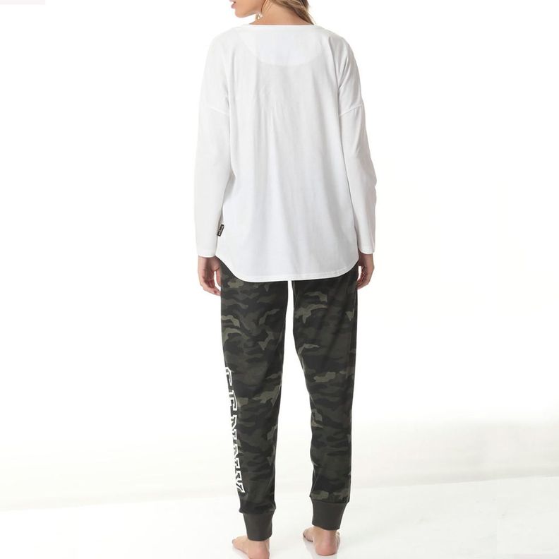 Pijama Cotton Estampada Camuflaje-1