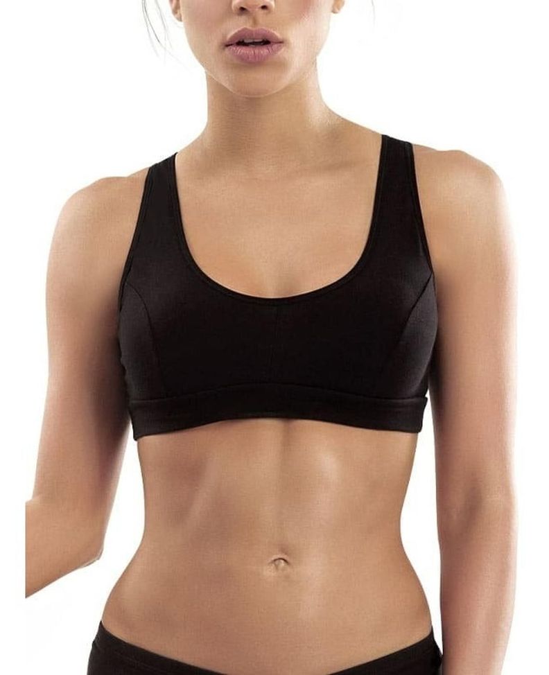 Peto Deportivo Algodon Lycra Baziani negro-2