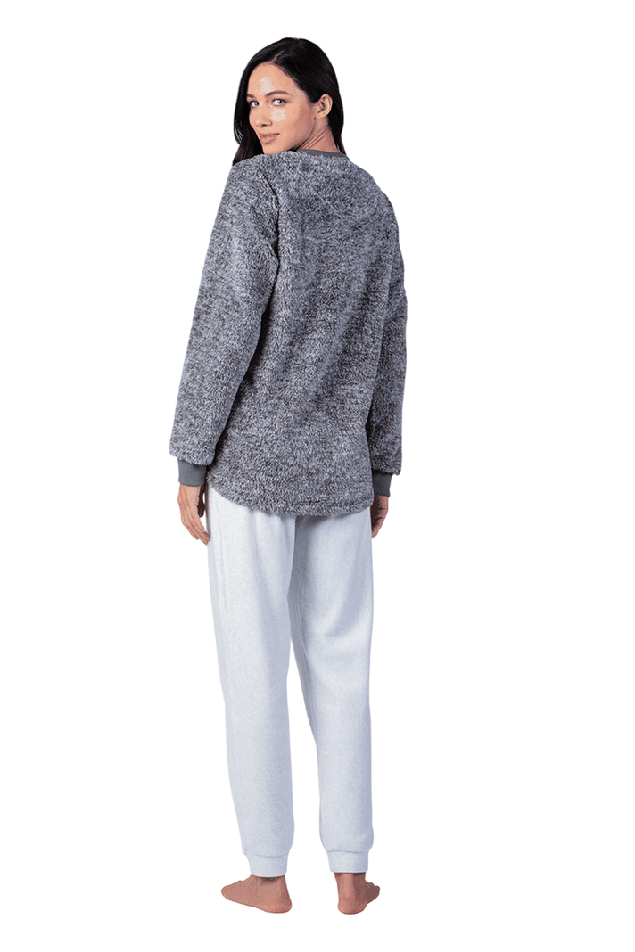 Pijama Polar Peluche Mujer-2