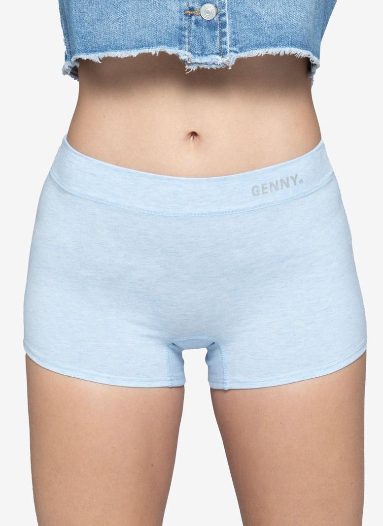 BOXER  DAMA  COTTON SPANDEX Celeste S