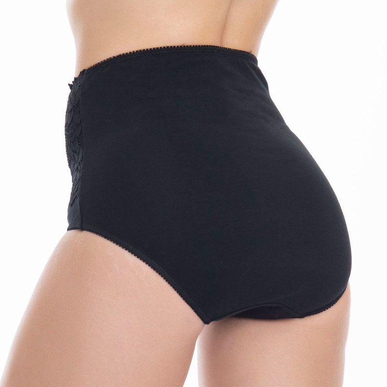 Pantaleta Maxi de Algodón con Encaje -2