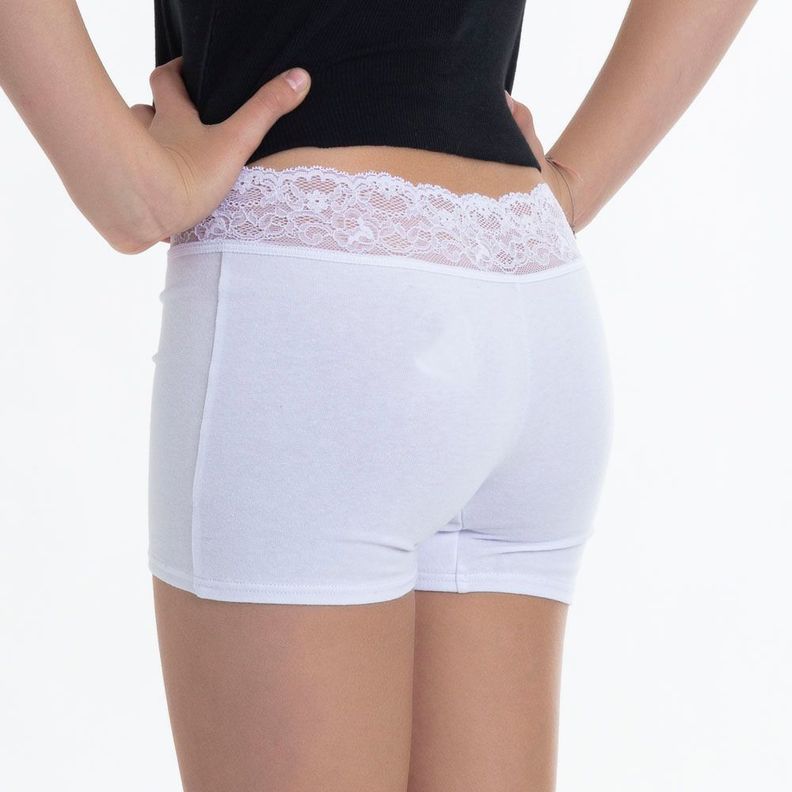 Pantaleta Infantil de Algodón con Encaje-1