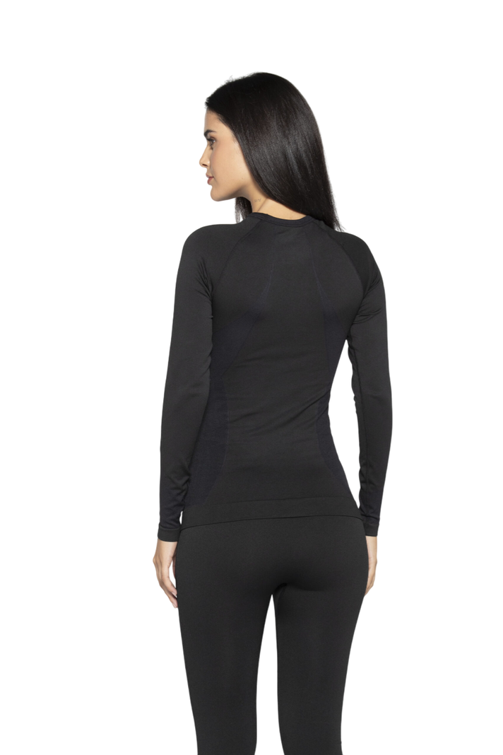 Camiseta Primera capa Mujer compresión Cobre-1