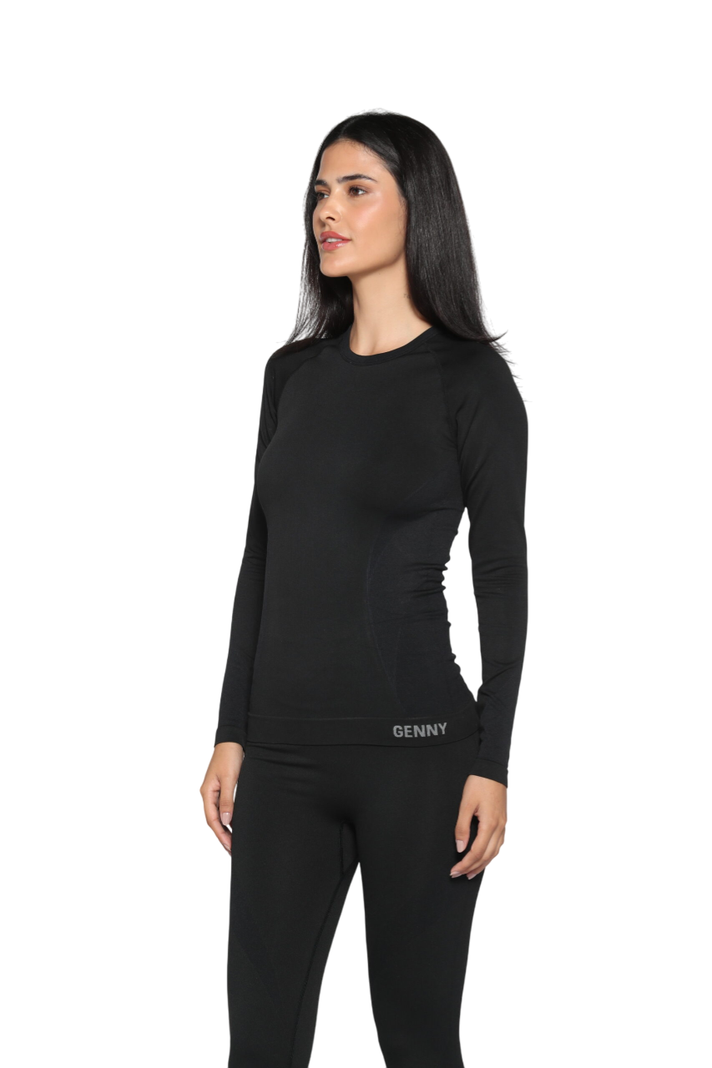 Camiseta Primera capa Mujer compresión Cobre-0