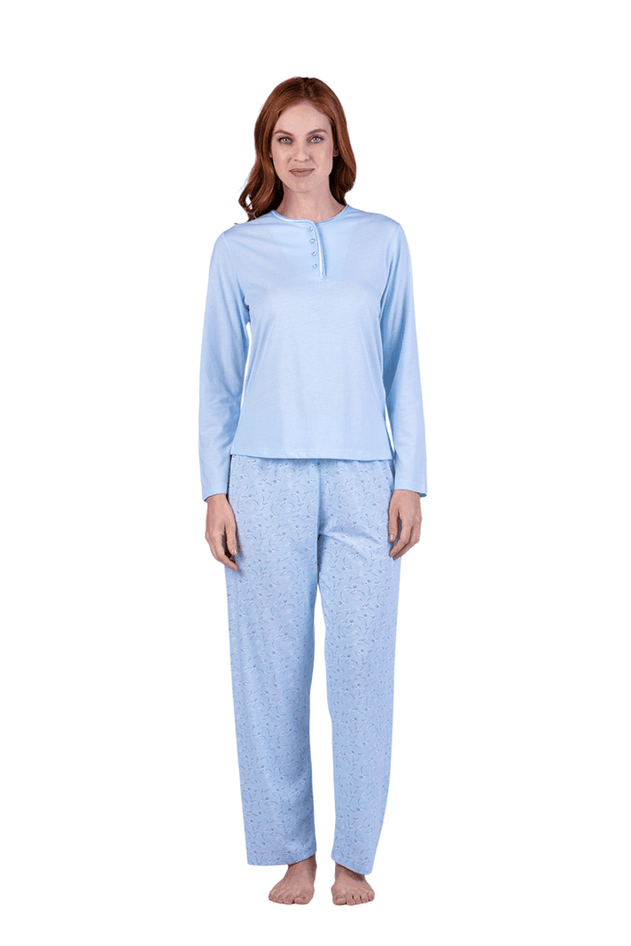 Pijama Invierno Algodón Mujer-0