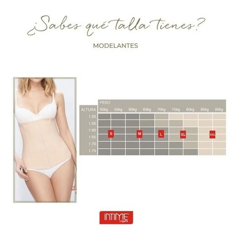 Camiseta Reductora Seamless Beige Intime-1