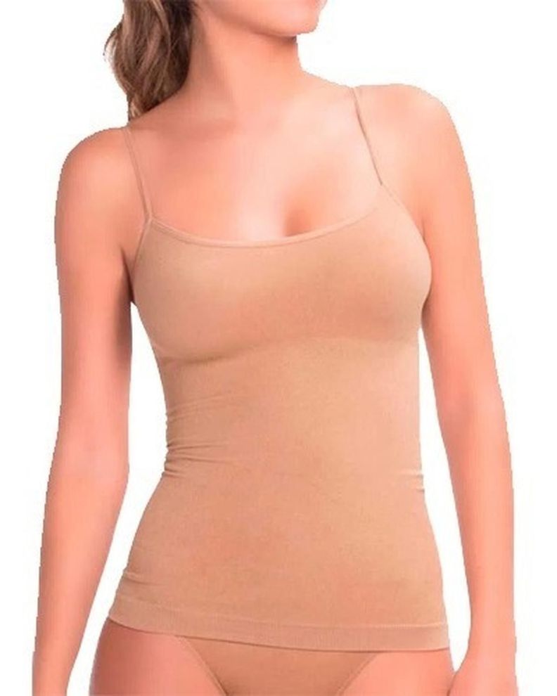 Camiseta Reductora Seamless Beige Intime-0
