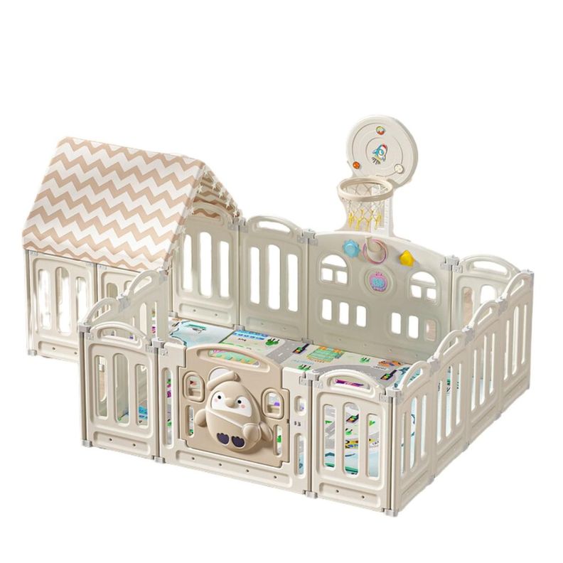 Corral De Seguridad Bebe Niños Con Juegos y Casita Eleonor-0