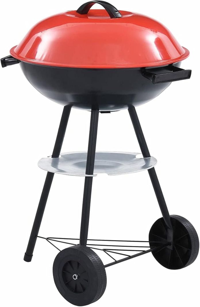 Parrilla a Carbón Asados Redonda Portátil Plegable-0