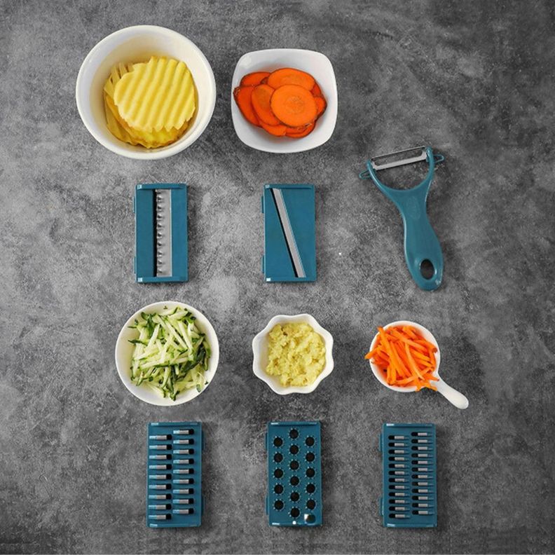 Mandolina Cortador De Verduras En Rodajas Rallador Multifunción Cocina-3