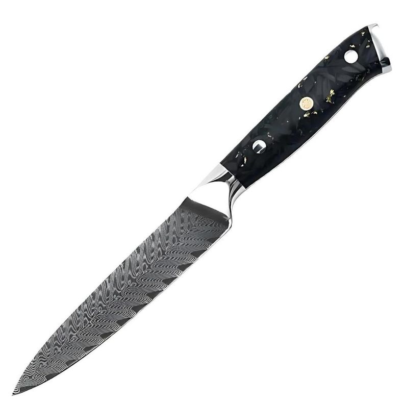 Cuchillo Profesional Multiuso Acero Damasco 12.3cm 67 Capas-0