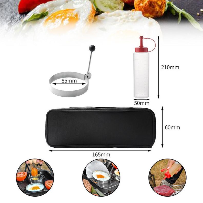 Set Parrillero 18uds En Estuche con Espátulas Pinzas Pincel y Más-6