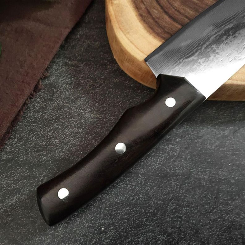 Cuchillo Profesional Chef Acero Damasco 28cm 67 Capas-2