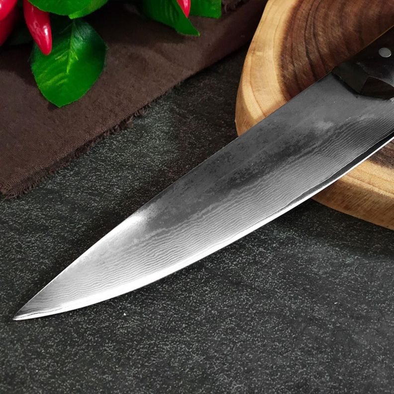 Cuchillo Profesional Chef Acero Damasco 28cm 67 Capas-4
