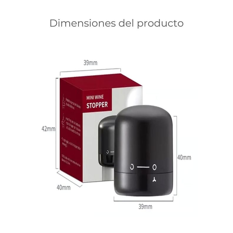 Tapón Sellador Para Botella de Vino Hérmetico al Vacío-4