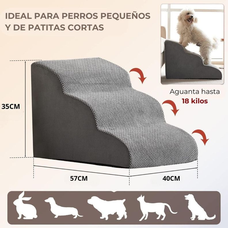 Escalera Perro Mascota Fondo Impermeable Antideslizante-3