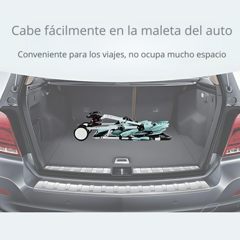 Coche De Paseo para Bebé Paraguas Plegable Reclinable y Liviano-5