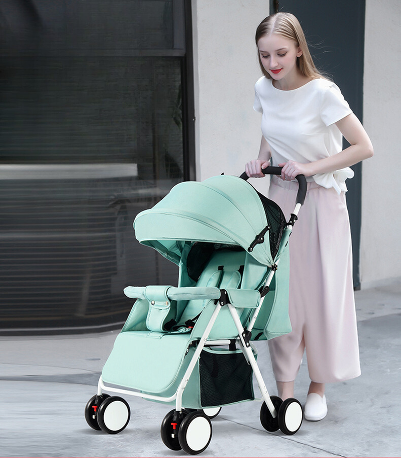 Coche De Paseo para Bebé Paraguas Plegable Reclinable y Liviano-7