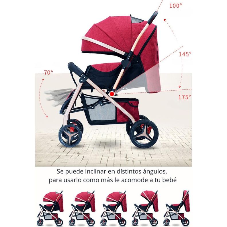 Coche De Paseo Para Bebé Paraguas Reclinable Eleonor-3