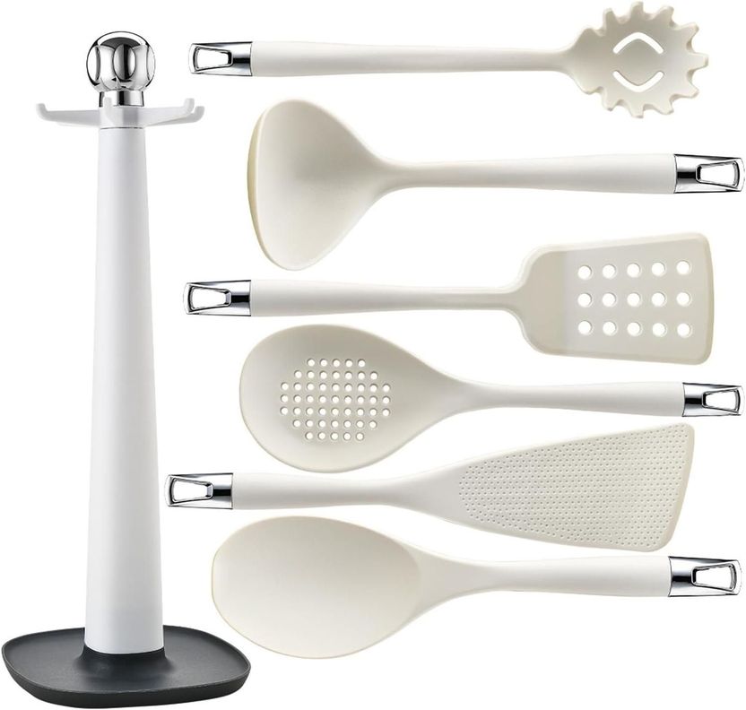 Set De Utensilios De Cocina Silicona Cucharon Espatula 7pzas-0