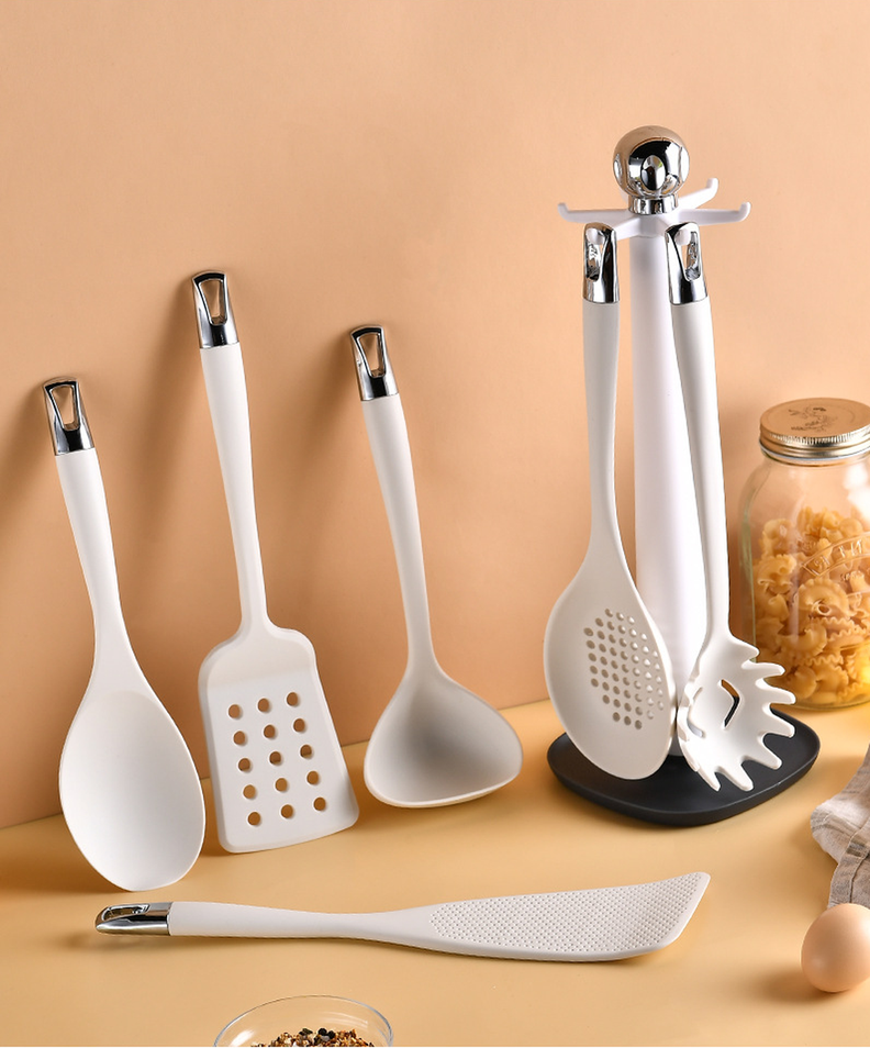 Set De Utensilios De Cocina Silicona Cucharon Espatula 7pzas-2