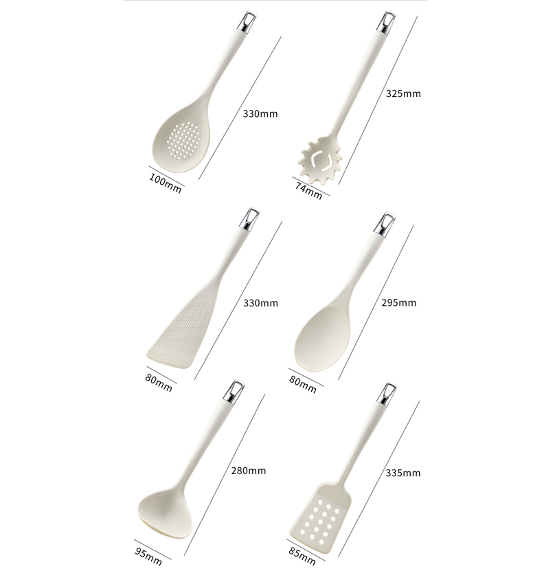 Set De Utensilios De Cocina Silicona Cucharon Espatula 7pzas-9
