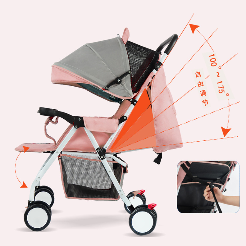 Coche De Bebé Paraguas Plegable Con Diseño De Orejitas-1
