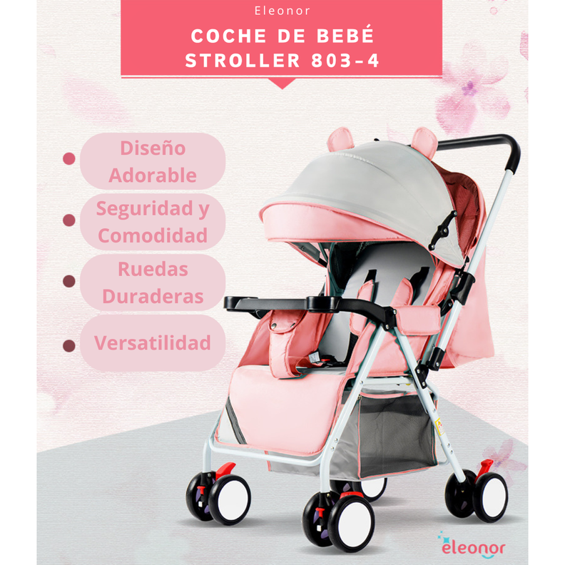 Coche De Bebé Paraguas Plegable Con Diseño De Orejitas-2