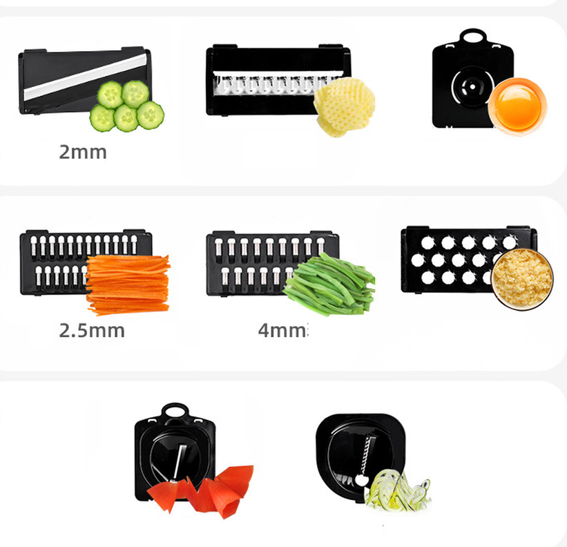 Cortador Picador Rallador Cocina Multiuso De Verduras 26pcs-6