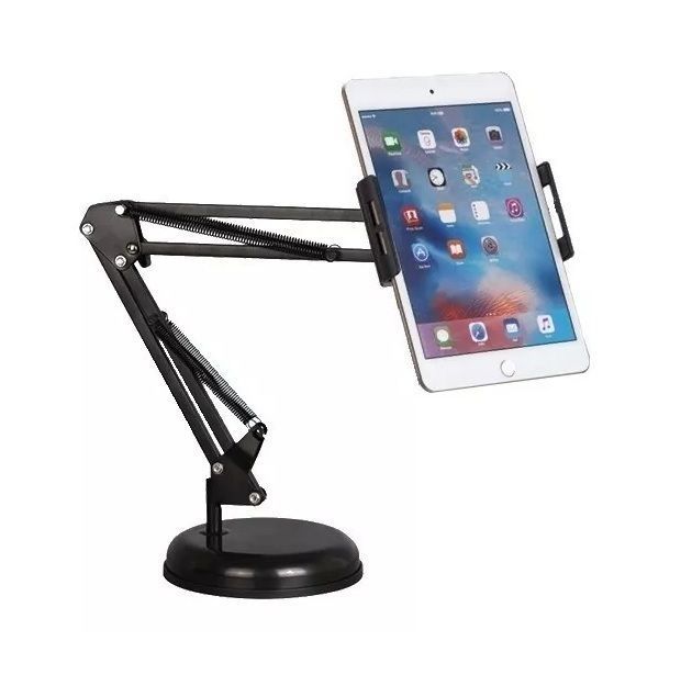 Atril Brazo Flexible Con Pedestal Para Tablet Celular-0