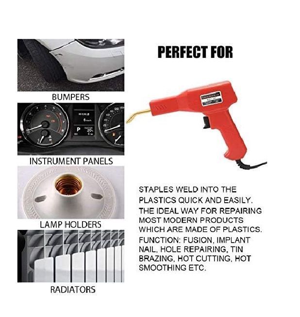 Máquina De Soldar Grapadora De Plástico Caliente 150w Rojo-3