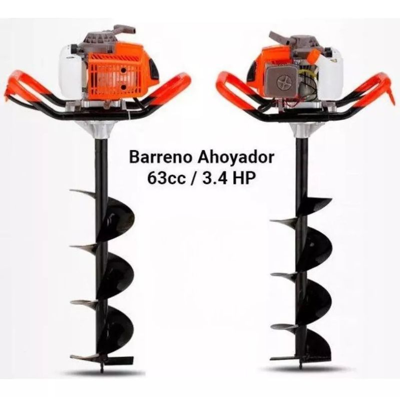 Ahoyador Barreno Con 3 Brocas Y Extensión 63cc Bencina-1