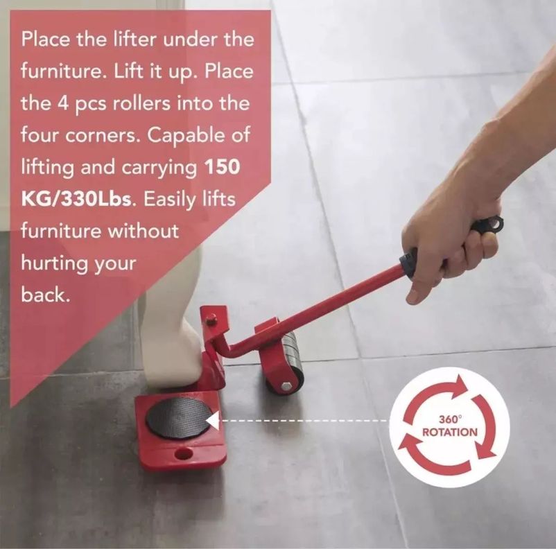 Set Para Mover Artefactos Muebles Pesados Sin Esfuerzo Hogar-4