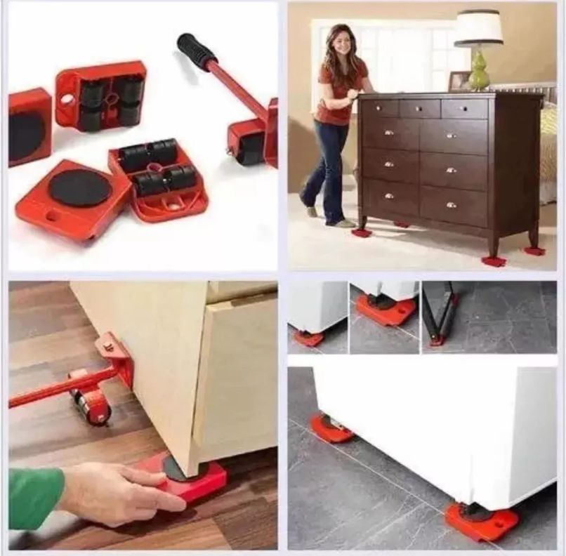 Set Para Mover Artefactos Muebles Pesados Sin Esfuerzo Hogar-5