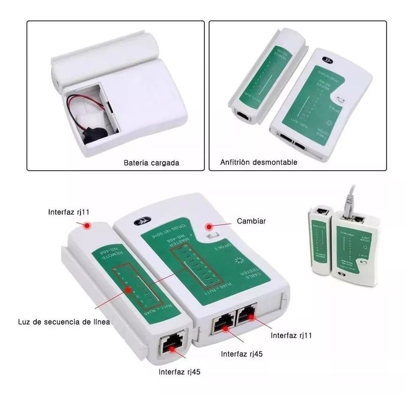 Kit Crimpeadora Profesional Cable De Red Con Conectores Rj45-1
